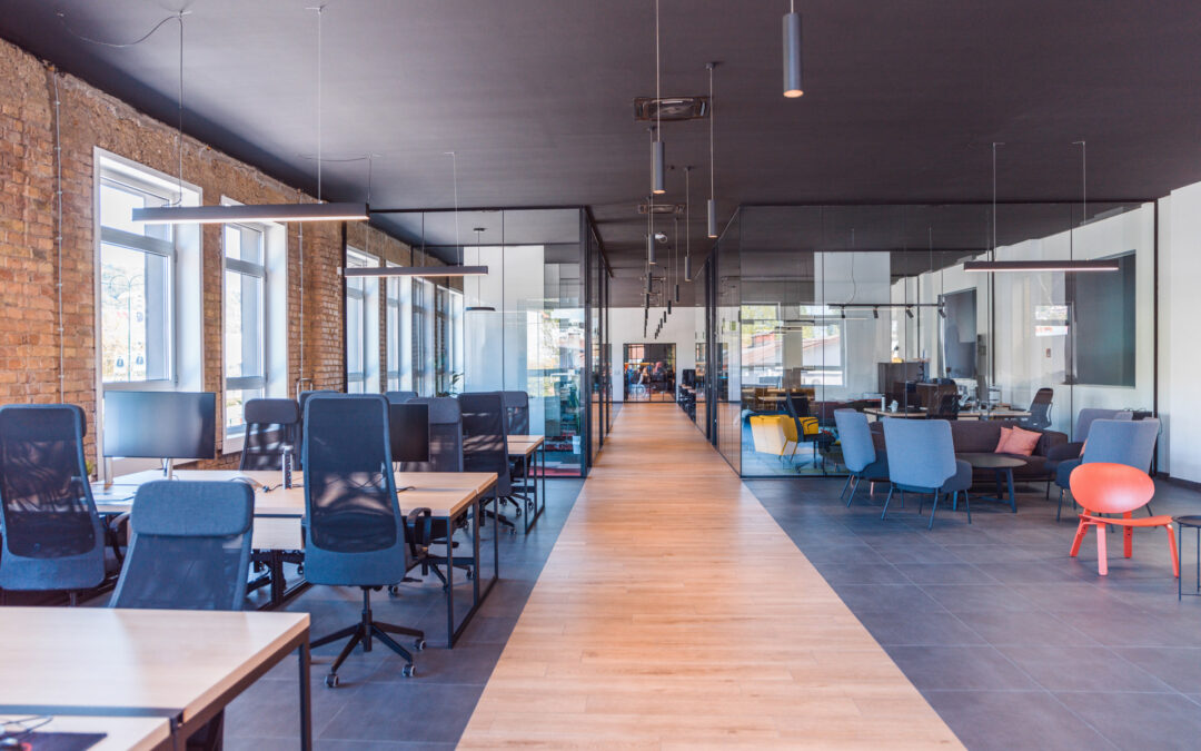 An empty common area room