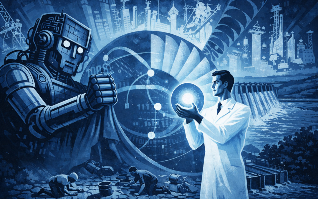 Futuristic AI rendering